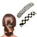 scicent Hair Clips Women 2 Pieces French Design Hair Grips Automatic Spring Hair Pins for Fine Hair Vintage Acetate Hair Barrettes Fashion Wedding Hairpin for Women Girls - 28510