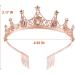Rose Gold Tiara Crown Headband for Girls - Perfect for Parties, Dances, Weddings - 1 Pack - Buy Online on GoSupps.com