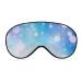 Christmas Shining Snowflake Sleep Mask Eye Cover for Sleeping Blindfold with Adjustable Strap Blocks Light Night Travel Nap for Men Women