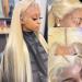 24 Inch Blonde 613 Lace Front Wig with Baby Hair | Brazilian Virgin Human Hair | HD Transparent Lace | Natural Hairline | Women's Straight Wig - Buy Online on GoSupps.com