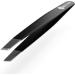 Premium Stainless Steel Slant Tip Tweezers for Women & Men - Fine & Sharp Points - Lab Precision - 1 Pack - Buy Online on GoSupps.com