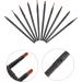 Angoily 20 Pcs Nose Shadow Brush Mix Miss Wooden Handle Brush 13x0.8cmx2pcs Blackx2pcs - Buy Online on GoSupps.com