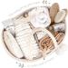 Fephas Baby Diaper Caddy Organizer - Beige Cotton Rope Nursery Storage Bin for Changing Table and Car - Portable Diaper Storage Basket - Ideal Baby Shower & Registry Gift - Buy Online on GoSupps.com