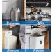 300 Count Small Clear 1.2 Gallon Trash Can Liners - Extra Strong Garbage Bags for Home, Office, Kitchen - Fits 4.5-6 Liter Bins - Buy Online on GoSupps.com