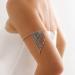 Xerling Small Rhinestone Tassel Arm Bracelets | Stretchable Silver Crystal Armlet for Women | Bridal & Wedding Jewelry - Buy Online on GoSupps.com