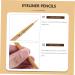 Beavorty 3 Pcs eyeliner sharpener eyeliner pen eyeliner brush Bamboo Brush Straight Bent Angled Brush mediumx3pcs As Shownx3pcs - Buy Online on GoSupps.com