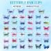 40 Pcs Medium Organza Butterfly Hair Clips for Women - Colorful Fabric Wedding Party Hair Accessories - Buy Online on GoSupps.com
