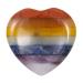 Kyeygwo 7 chakras stone Reiki healing crystal concern stone heart thumb stone pocket palm pocket stones worry stone massage stones for meditation stress dismantle flattering decompression multicolored (7 chakras stone)