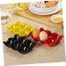 Generic Serving Tray 1pc Egg Tray Eggs Egg Holder for Fridge Egg Dispenser 6- Cup Egg Organizer Container Ceramics - Buy Online on GoSupps.com