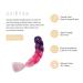 Gairyan Jumbo Braids Extensions 100g - 60cm Ombre Synthetic Braiding Hair for Box & Crochet Braid - Purple Rose Red & Pink - 1 Piece Afro Hair - Buy Online on GoSupps.com