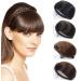 DaYee Secret Bang & Braid Headband Synthetic Hair Pony Headband with Braid Hairpiece Light Brown