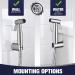Premium Stainless Steel Handheld Bidet Toilet Sprayer Set with Complete Accessories - Buy Online on GoSupps.com