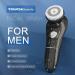 TOUCHBeauty Men's Facial Brush Set | Waterproof Face Scrubber Exfoliator Device | Black TB-1487M-05 with 6 Replacement Heads - Buy Online on GoSupps.com