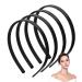 4 Pieces Plastic Headbands with Teeth Thin Plastic Headbands DIY Headbands 8 mm Wide