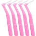 L-Shaped Interdental Brushes - 5 Pack for Effective Plaque Removal | Ideal for Braces & Between Teeth | Pink Cups - Buy Online on GoSupps.com