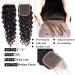 Water Wave Bundles with Lace Closure - 100% Unprocessed Virgin Human Hair, 3 Bundles + 4x4 Closure (18 20 22+16) - Free Part Baby Hair Extensions - Natural Color - Buy Online on GoSupps.com