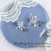 Bride Wedding Blue Crystal Hair Pins - Rhinestone Bridal Headpieces for Women - Pack of 2 - Buy Online on GoSupps.com