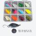 Trout Spoon Set (2.5g) - Spinner Fishing Baits with Single Hook & Storage Box | International Shipping - Buy Online on GoSupps.com