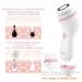 CLSEVXY Waterproof Facial Cleansing Spin Brush Set with 4 Interchangeable Heads - Electric Face Scrubber for Deep Scrubbing and Exfoliating in Pink - Buy Online on GoSupps.com