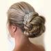 Yean Rhinestone Bride Wedding Hair Comb - Bridal Hair Accessory for Bridesmaids (Silver) - Buy Online on GoSupps.com