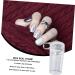 MAGICLULU Clear Nail Polish 12 Sets Fully Transparent Handle with Lid Silicone Seal Printer Manicure Plastic Stamping Tool - Buy Online on GoSupps.com