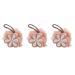 HOIRIX 3Pcs Flower Shape Bath Shower Loofah Sponge 50g/pcs Bath Mesh Pouf Shower Ball Exfoliating Sponge (Color : Pink  Size : 3Pcs) 3Pcs Pink