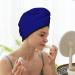 Navy Microfiber Hair Towel | Super Absorbent Wrap for Women | Quick Dry Coral Velvet Cap for Long Curly & Thick Hair - Buy Online on GoSupps.com