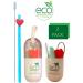 Reusable Silicone Straws with Cases Blue or White - Buy Online on GoSupps.com