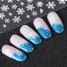 Frcolor 12 Sheets 3D Nail Stickers Christmas Snowflake Nail Art Stickers Nail Art Slices Glitters DIY Decorations - Buy Online on GoSupps.com