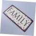 OUNONA Retro Decor Vintage Decor Iron Sign Painting Vintage Sign Wall Decor License Plate Metal Crafts - Buy Online on GoSupps.com
