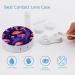 Shop Purple Mushroom Contact Lens Case with Mirror - Portable & Cute Travel Kit for Eye Contacts - Buy Online on GoSupps.com