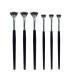 SALOCY Mascara Fan Brushes,Professional Mascara Brushes for Lashes,Makeup Lash Fan Brushes Makeup Cosmetic Facial Fan Brush,6 Pieces
