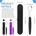 Yinkin Stainless Steel Tongue Scraper Set - 2 Pcs for Adults & Kids - Metal Tongue Brushes with Travel Cases - Reduces Bad Breath - Purple & Black - Buy Online on GoSupps.com