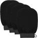 4 PCS Exfoliating Gloves Exfoliation Scrubbing Mitt Black Deep Body Exfoliating Glove Dead Skin Remover Shower Body Scrub Gloves for Women and Men Ingrown