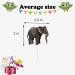 18pcs Safari Cupcake Toppers for Boys Girls Jungle Animal Safari Birthday Theme Paty Decorations Supplies Wild One Giraffe Tiger Lion Elephant Cake Decorations - Buy Online on GoSupps.com