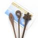 9 Pack Handmade Chinese Brown Wood Hair Sticks - Elegant Hairpins and Clips for Bun Chignon - Decorative Wooden Chopsticks for Hair - Buy Online on GoSupps.com
