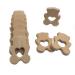 Wendysun 10pcs Lovely Cartoon Wood Teether Pure Natural Animal Bear Shape Baby Teething Nursing Beech Teether Baby DIY Pendant Toy (10pcs)
