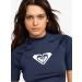 Roxy Whole Hearted UPF 50 Short Sleeve Rashguard for Women - Mood Indigo - International Shipping Available - Buy Online on GoSupps.com