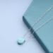 Boho Long Turquoise Necklace - Vintage Silver Teardrop Pendant Jewelry for Women & Girls - Buy Online on GoSupps.com