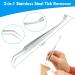Buy Dwenselijk Tick Pliers Set - 3PC Metal Tick Removal Tool for Man Women Children & Dogs - Reliable Protection Against Ticks of All Sizes - Buy Online on GoSupps.com