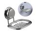 Ciieeo 1pc Box Bathroom Soap Holder Rustproof Stainless Steel Wall Shower Soap Dish Suction Cup Soap Holder Rack Soap Dish for Shower Wall Soap Holder Soap Dish Holder Hanging Soap Box