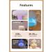 Rain Cloud Humidifier & Essential Oil Diffuser 3-in-1 | 7 Colors Night Light & Soothing Sounds | Perfect for Sleep | International Shipping - Buy Online on GoSupps.com