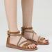 Shop XTZYGLFD Women's Roman Sandals - Comfortable Fashionable Flat Sole with Foot Vault Support | Summer Brown UK Size 6 - Buy Online on GoSupps.com