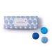 Hydrangea Set of 10 Floral Scented Disc Soaps | Gift Box with 3 Colors/Scents | Light Blue Jasmine Blue Orchid Indigo Lavender - 4.2oz / 120g - Buy Online on GoSupps.com