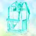Clear Stadium Approved Transparent Green Backpack - Heavy Duty PVC Bookbag - Buy Online on GoSupps.com