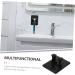 Shop High-Quality 4-Piece Suction Door Hooks for Shower Razor Holder for Men Durable Black ABS | International Shipping Available - Buy Online on GoSupps.com