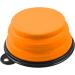 Phonenatic Foldable Silicone Dog Bowl - Orange Travel Bowl for Dogs & Cats with Carabiners (350 ml) - Durable & Portable Design - Buy Online on GoSupps.com