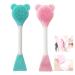JCUGSBS 2 in 1 2 Piece Facial Brush Silicone Face Cleansing Brush with Face Brush and Exfoliating Face Brush Effective Facial Cleansing