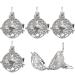 SUNNYCLUE 10Pcs Pendant Stone Holder Ball Cage Charms Filigree Cage Pendants Brass Locket Charms Aromatherapy Essential Oils Diffuser Locket Charms Hollow Chime Ball Pendants for Jewelry Making Charms