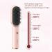 ABHI Portable Hair Straightening Brush - Cordless Rechargeable Anti-Scald Auto-Off Travel Curler & Styler - 3 Temperature Levels - Pink-Gold - Buy Online on GoSupps.com